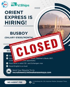 Busboy Hiring for Orient Express