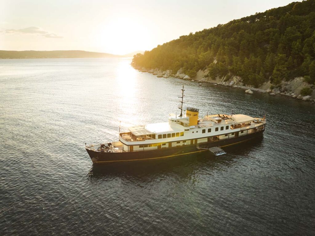 seagull ii at anchor aerial