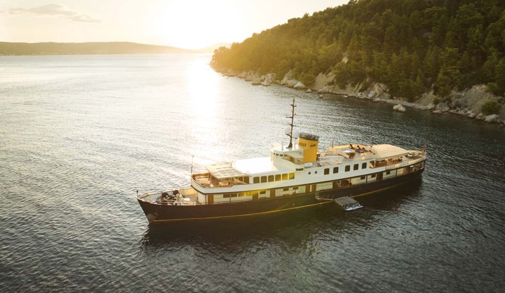 seagull ii at anchor aerial